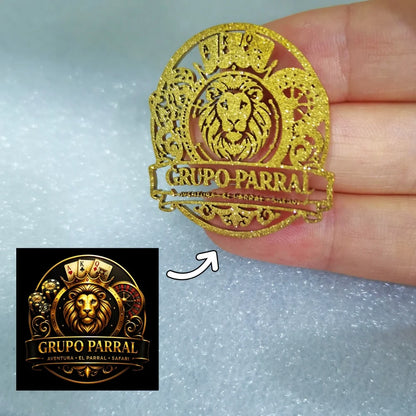Custom Any Design/Logo/Text Brooch Laser Cutting Stainless Steel Pin Personalized Name Badge For Men Women Jewelry Gift