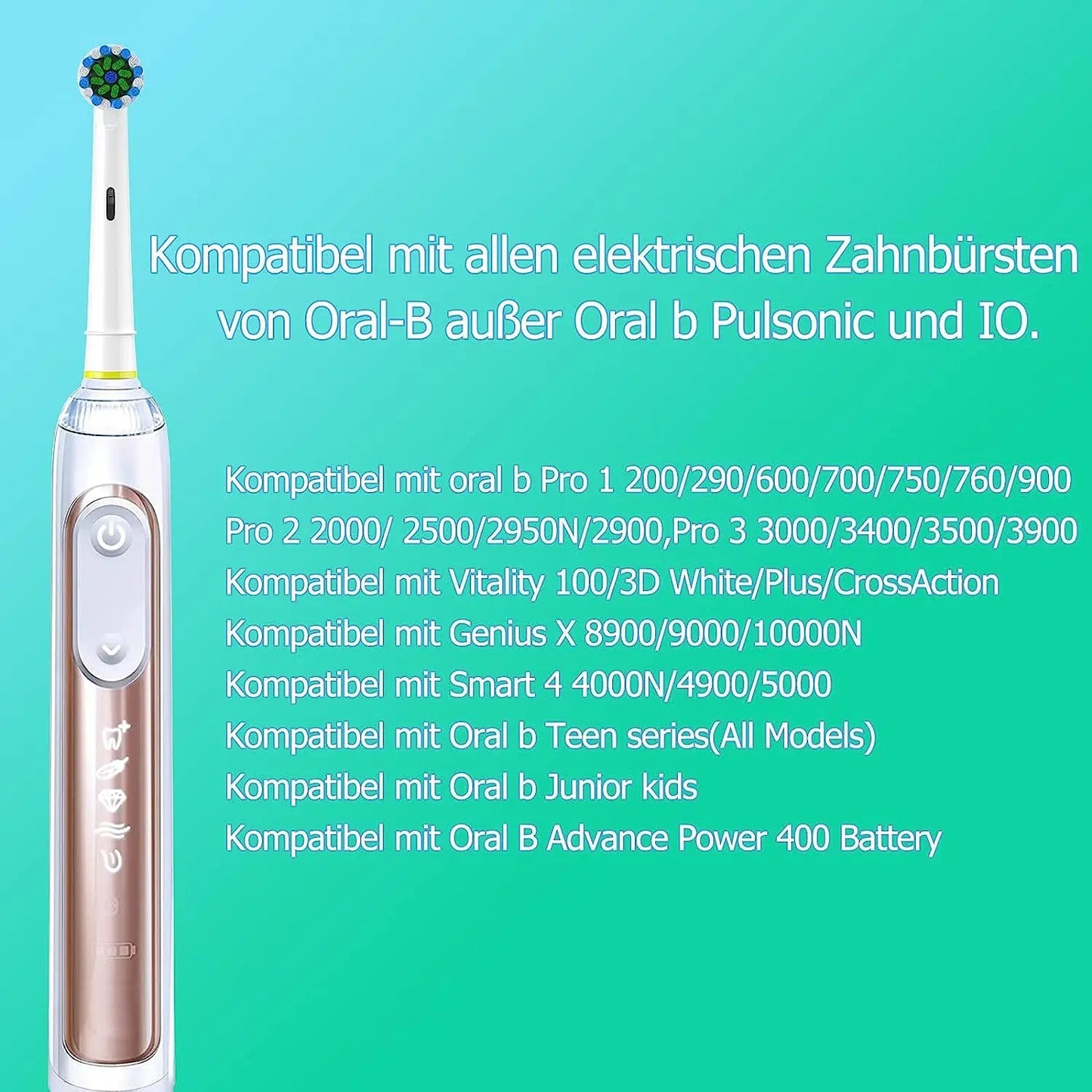 4-12pcs EB50 Cross Action Replacement Brush Heads For Oral B D12 D16 D100 3757 3709 pro3 pro1max electric toothbrush