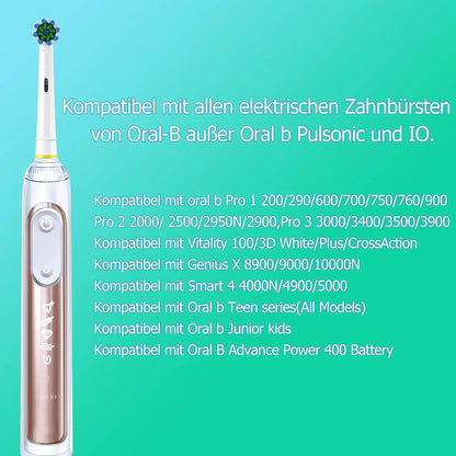 4-12pcs EB50 Cross Action Replacement Brush Heads For Oral B D12 D16 D100 3757 3709 pro3 pro1max electric toothbrush