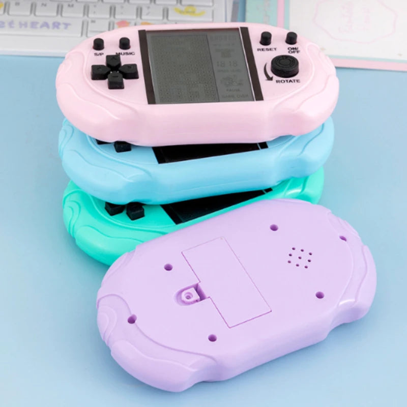 1/2/3 PCS Handheld Brick Game 26 Games Macaron Color Kids Giveaway Prize Small Toy