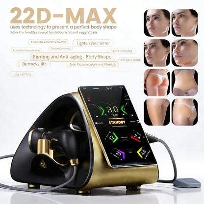 22D-MAX Anti-Aging and Body Contouring Machine with Multi-Dimensional Handles Skin Tightening and Body Shaping Machine