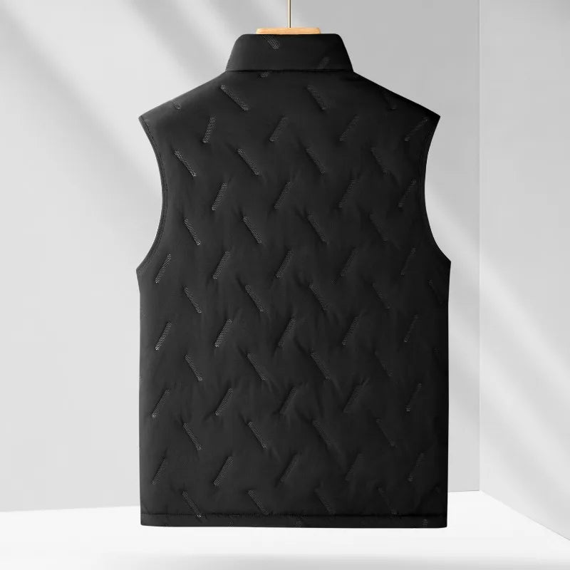 Men's Winter Vest Jacket Lamb Wool Stand Collar Outdoor Windproof Waistcoat Comfortable Warm Fleece Thickened Sleeveless Tops