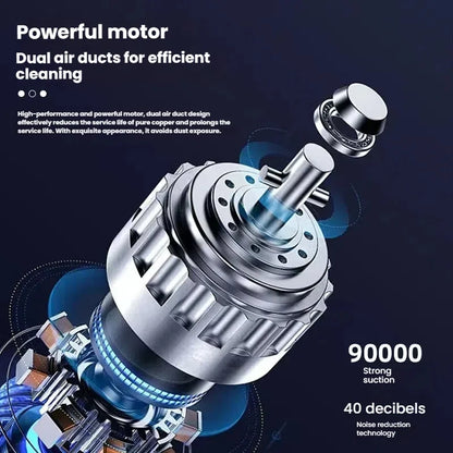 Car vacuum cleaner cleaning high-power mini-charging multifunctional blowing and sucking lighting hand-held convenient small car