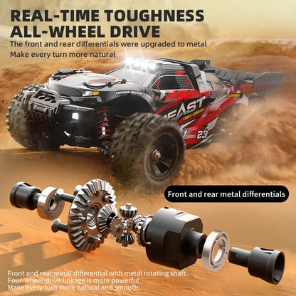 New SG118 1:18 High Speed Drift Racing 60KM/H Or 35KM/H Brushless Motor 4WD RC Car LED Lights Off Road Cars Toys for Kid Gifts