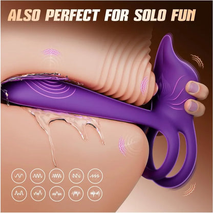Vibrating Cock Ring Couples Sex Toys Dual Penis Ring Vibrator  Clitoral Stimulator G Spot Vibrator Adult Toys for Men Women
