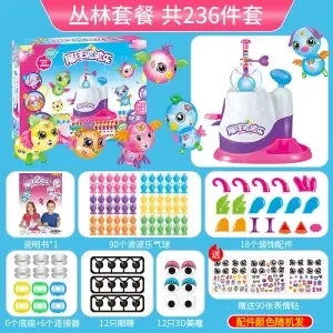 DIY Fun Balloon Inflator oonies Creative Handicraft Inflating Machine for Boys Girls Assembled Bobo Sticky Toys anti-stress toy