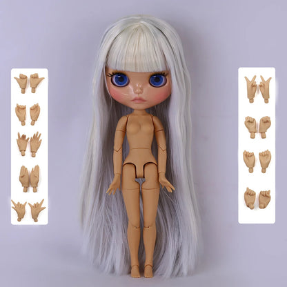 ICY DBS Blyth Doll 1/6 Joint 30cm tan Skin Glossy Face Female Set Doll BJD Toy Gift