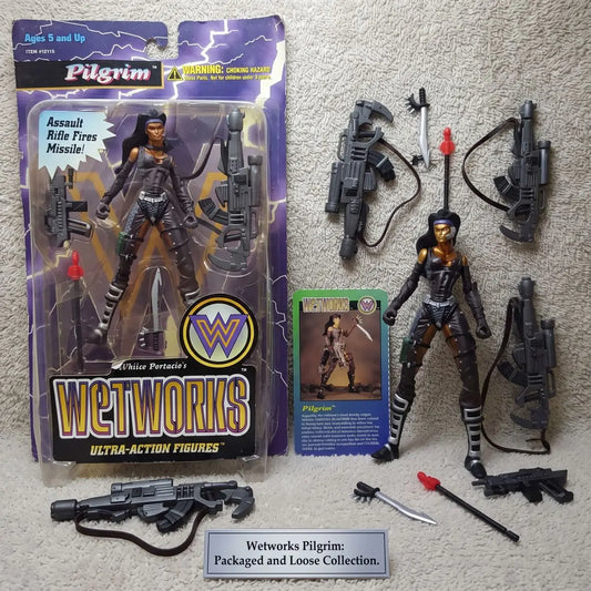 Pilgrim Wetworks 6" Deluxe Ultra Action Figure Series2 1995 Vintage Spawn Toy, Retro Collectible Gift for Collectors