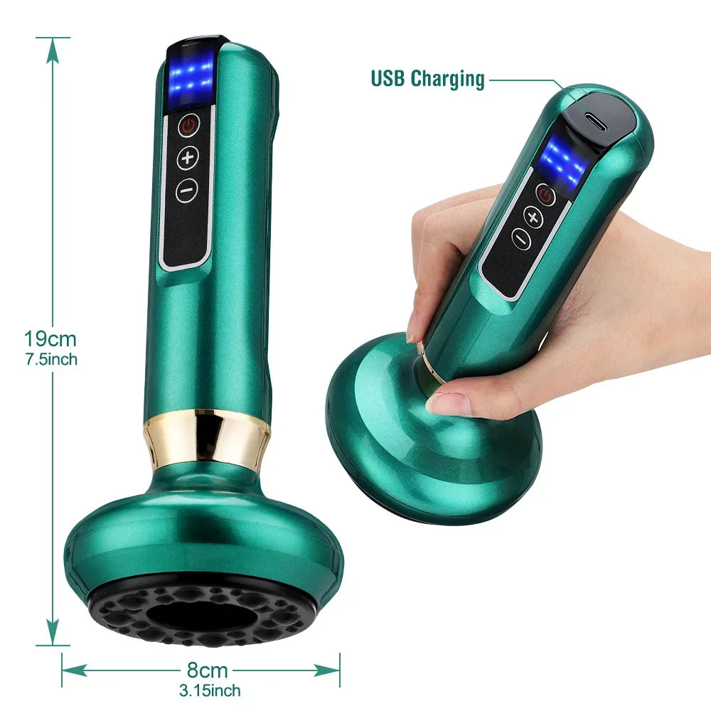 Rechargeable Electric Cupping Massager Vacuum Suction Cup GuaSha Beauty Health Scraping Massager Body Care Tools Portable Ease