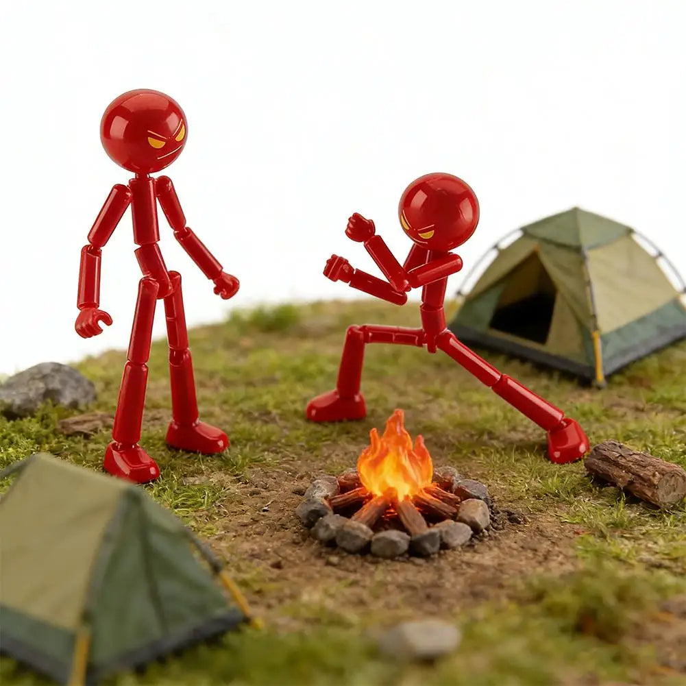 3D Printing Mannequin Multi-jointed Stickman Toy Stickman Action Figure Toy with Movable Joints Assembled Gifts For Kids Adult