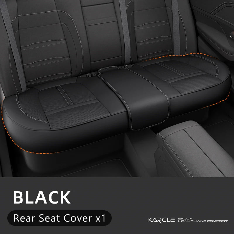 Universal PU Leather Car Seat Cover Full Wrap Anti Slip Vehicle Chair Protector Mat Waterproof Sweatproof Auto Seat Cushion