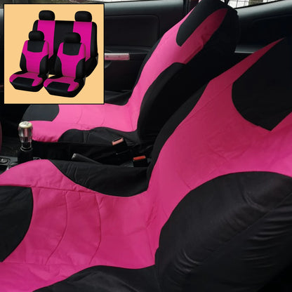 8Pcs Car Seat Covers Front Rear Headrest Protector Comfortable Fashion Seat Cover Protectors for Car SUV All Seasons Auto Parts