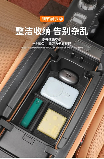For Chery iCAR V27 2026 Silicone Central Control Lower Storage Box Interior Storage Privacy Box Modification Accessories