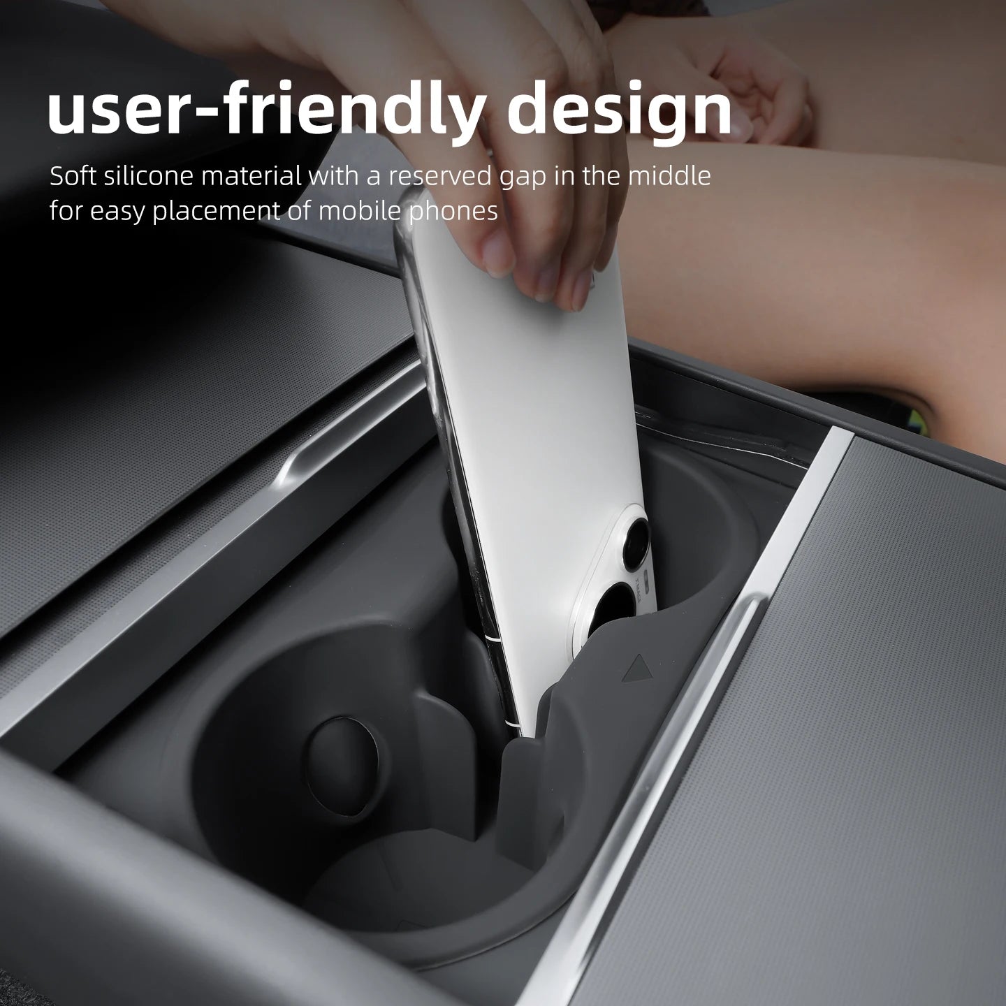 For Tesla Model Y/YL Juniper 2025 water cup holder silicone cup holder central control water cup holder interior accessories