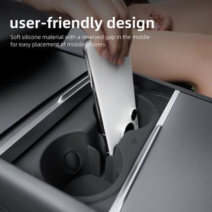 For Tesla Model Y/YL Juniper 2025 water cup holder silicone cup holder central control water cup holder interior accessories