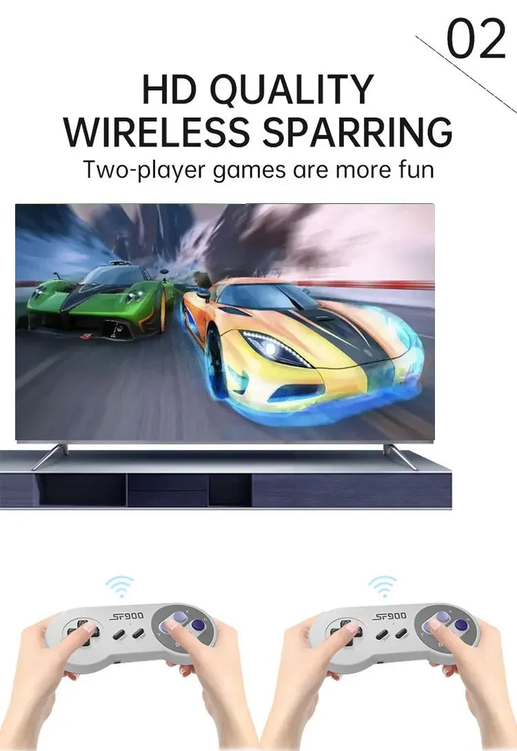 SF900 Retro Console With 5000 Built-In Games TV Game Controller Comes with Dual Wireless Gamepads Game Controller Classic Game
