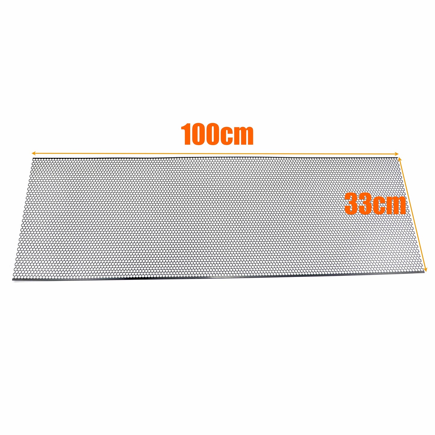 100x33cm Aluminium Racing Car Bumper Grille Grill Mesh Net Vent BlackTuning Universal Protector Caravan Camper Home Garden