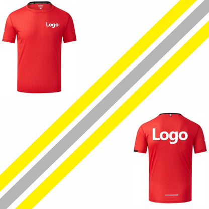 Quick-Drying Breathable Sports T Shirt Custom Logo Print Embroidery Personal Design Company Brand 8 Colors  Fashion Tops S-4xl