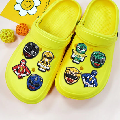 17-100pcs Cartoon Animation Team Shoe Charms PVC DIY Shoes Decoration Sandal Accessories Buckle for Kids Man Party Gifts