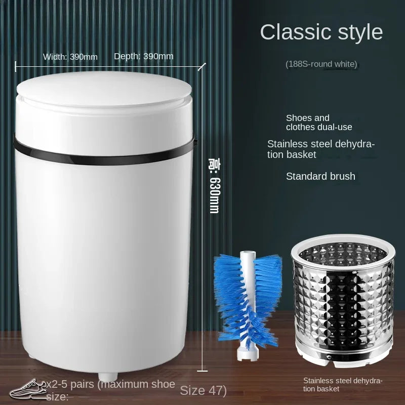 220V shoe washing machine, household small fully automatic shoe brushing machine, integrated with washing and stripping AG