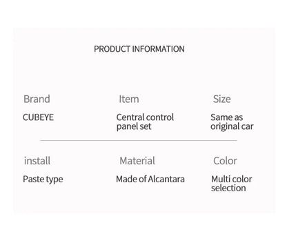 Made of Alcantara For Mustang Car Center Console Gear Shift Panel Trim Sticker and Gear Shift Boot Cover Interior Accessories