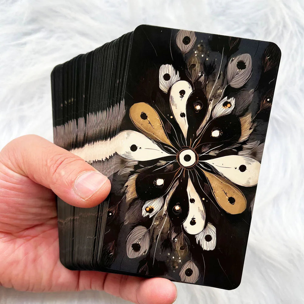 Shadow Tarot Cards Set, 80 Pieces, 13x8 Cm Size, Ideal for Reflection & Resistance Techniques, Not Suitable for Beginners