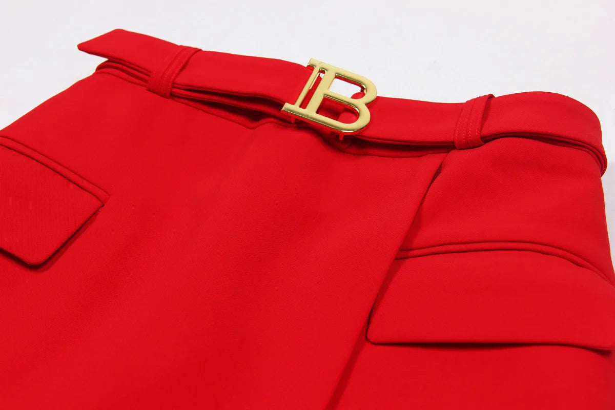 2025 Spring and Autumn New Fashion Professional OL Women's Suit Jacket Top A Line Short Skirt Set Temperament Two-piece Set