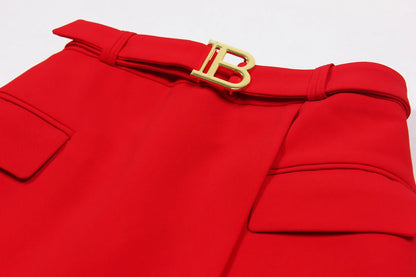 2025 Spring and Autumn New Fashion Professional OL Women's Suit Jacket Top A Line Short Skirt Set Temperament Two-piece Set