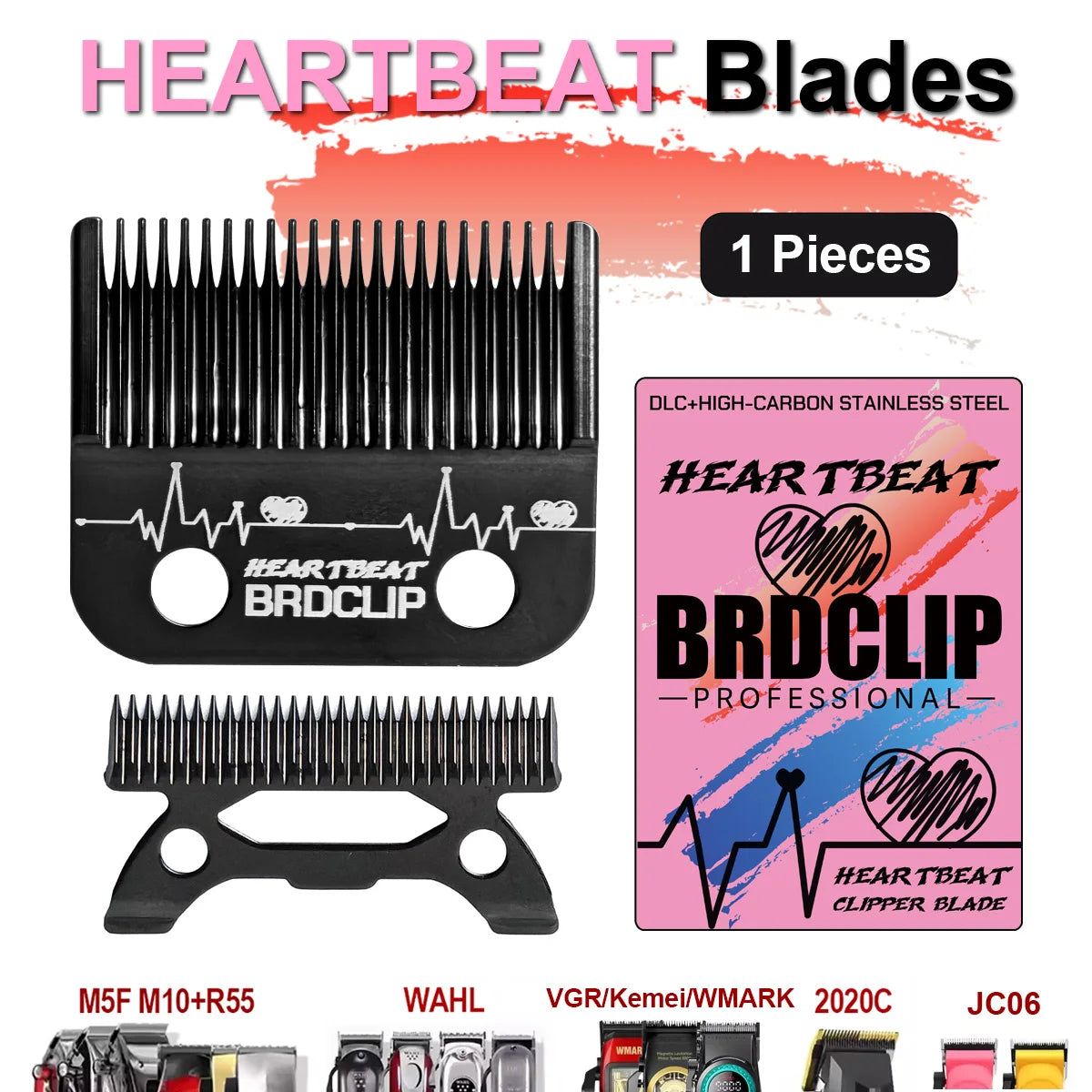 BRDCLIP All Models Professional Hair Clipper Original Blade Hair Trimmer Blade Replacement Accessories BRD 106 107 FA1C FA1T 116