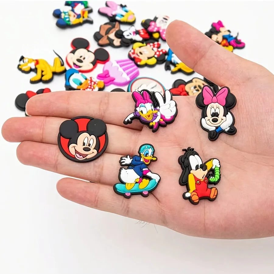 300pcs Mixed random Disney Sanrio Shoe Charm for Clog Sandal Shoe Decoration PVC Accessorie Shoe Buckle For Kids Gift