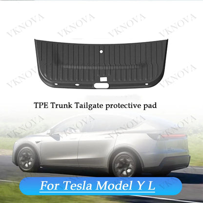 For Tesla Model Y L 2026 Rear Seat Backrest Protective Pad Trunk Mat Anti-Kick Pad Car Interior Accessories Model YL Cargo Liner