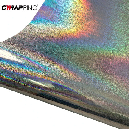 Car Stickers Laser Dot Silver Sticker Vinyl Wrap Diy Car Body Color Change Sticker Waterproof Scratch Resistant Car Accessories