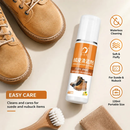 Easy Clean Bright Velvet Leather Care Agent for Cleaning And Conditioning Suede And Matte Leather