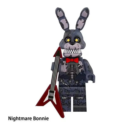 NEW FNAF Nights Game Figure Mini Figures Building BlocksSkeleton Thriller Toys gift kids toys mould king