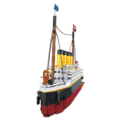 1507Pcs new large-scale Titanic creative model building block set, adult challenge huge Titanic cruise ship model building Toys