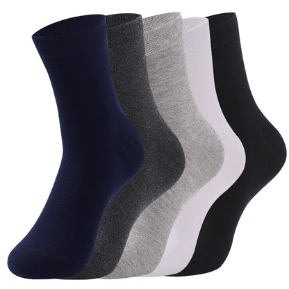 5/10 Pairs Men Women Cotton Socks Pure Color Thin Summer Soft Breathable White Black Business Summer Casual Men socks Large Size