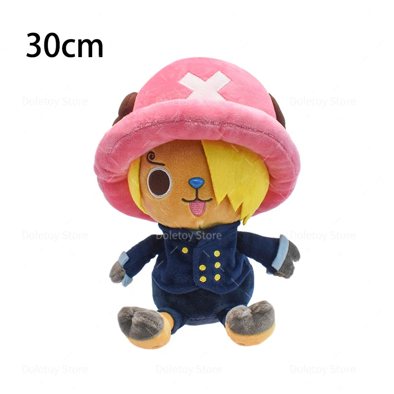 New Original One Piece Plush Luffy Chopper 30cm Cute Face Tony Tony Chopper Stuffed Anime Doll Toy Birthday Gift