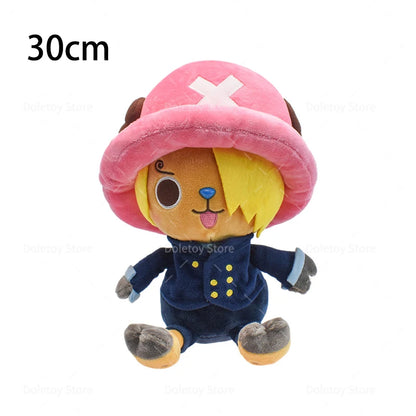 New Original One Piece Plush Luffy Chopper 30cm Cute Face Tony Tony Chopper Stuffed Anime Doll Toy Birthday Gift