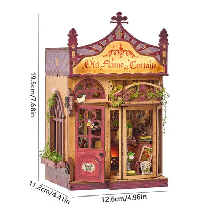 Zuuton DIY Miniature Japanese Izakaya Dollhouse Kit 3D Wooden Puzzle with Furniture Handmade Craft Building Set Gift Home Decor