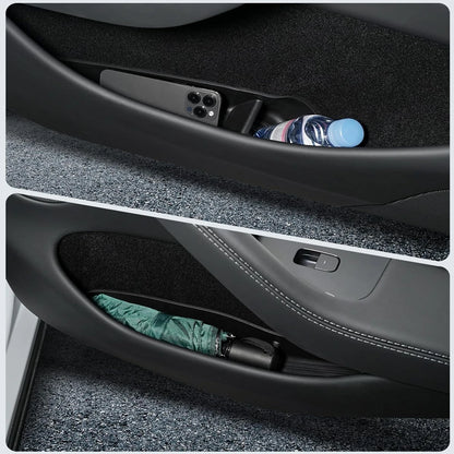 New Door Side Storage Box Front Rear Door Handle Armrest Tray Organizer for 2026 2025 Tesla Model Y Juniper Model 3 Model YL Y L