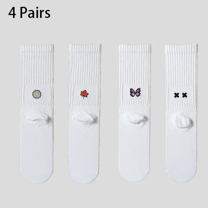 Men's Cotton Work Socks Cushioned Long Running Breathable Ankle Crew Socks Casual Socks for Men Cycling Socks
