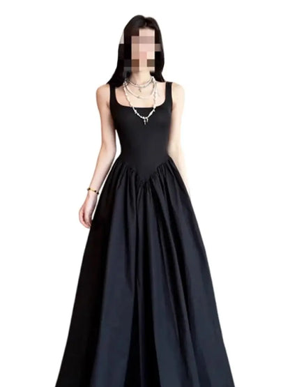 Ele Off-oulder Long Dr Women's Summer New Sle High Waist Design Conceals Flattering Body ape Svel Gown