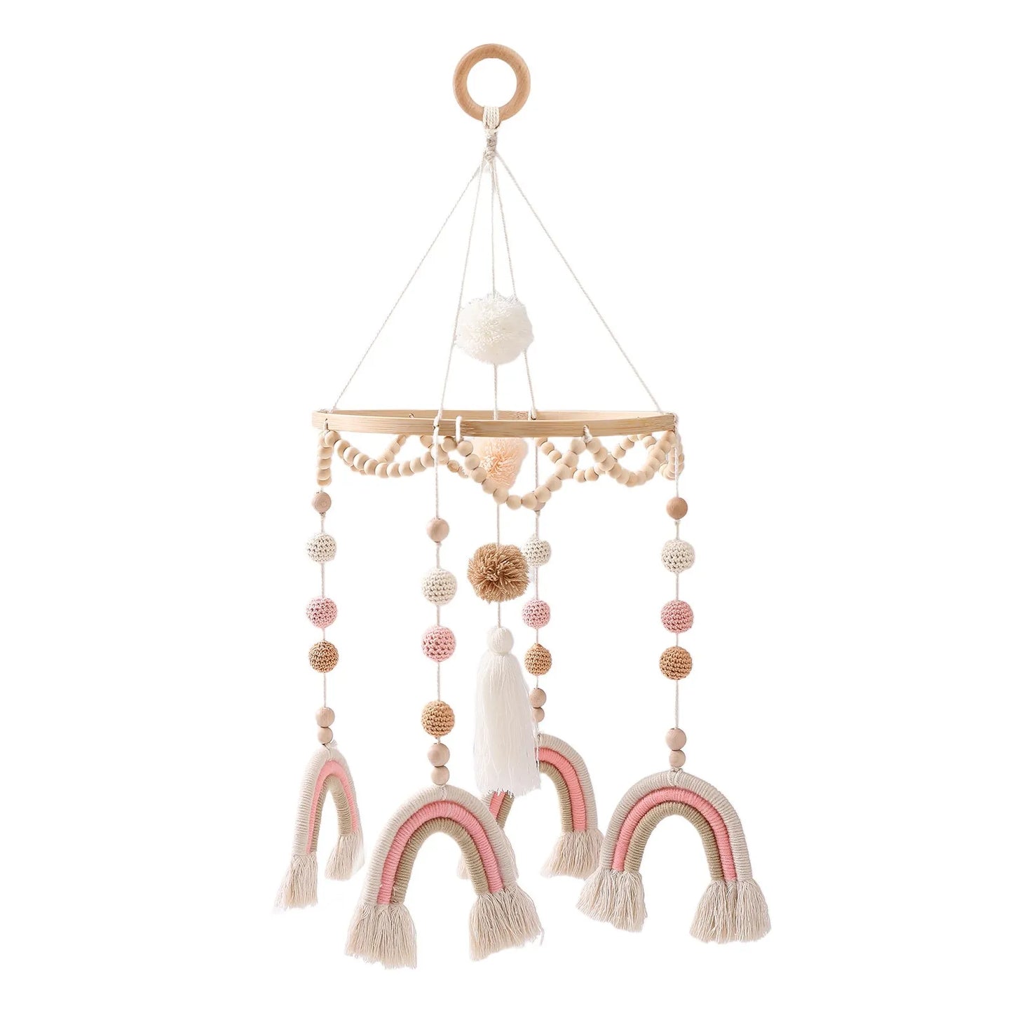 Baby Rattle Toy 0-12 Months Wooden Mobile On The Bed Newborn Music Box Bed Bell Hanging Toys Holder Bracket Infant Crib Boy Toys