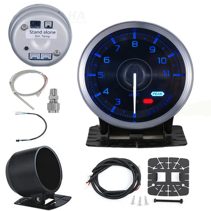 HA Accessories 60mm Auto Gauge Meter 7Color Def i Advance A1 Oil Pressure Turbo Boost EGT Exhaust Temp Tachometer Water Oil Temp