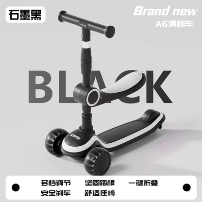 3-in-1 children's scooter with a wider thicker deck safety suitable for both boys and girls helping to develop children balance