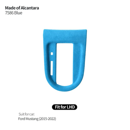 Made of Alcantara For Mustang Car Center Console Gear Shift Panel Trim Sticker and Gear Shift Boot Cover Interior Accessories
