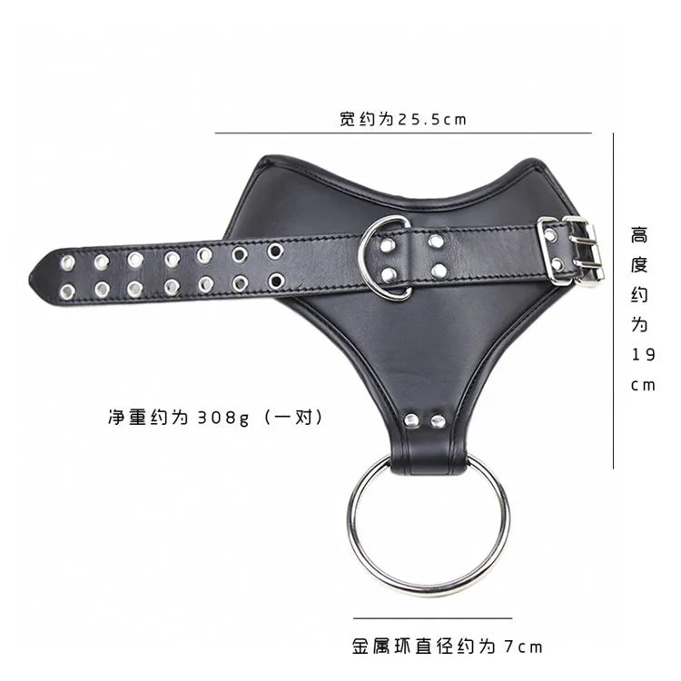 Sex Bondage Strap With Locker Adult Games Cuffs Restraint Hanging Handcuffs Leather Ankle Wrist Suspension Erotic Sex Toys