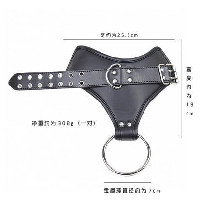 Sex Bondage Strap With Locker Adult Games Cuffs Restraint Hanging Handcuffs Leather Ankle Wrist Suspension Erotic Sex Toys