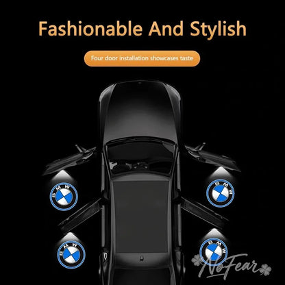 Car Wireless Door Welcome Light Projector Lamp Decor For BMW M 1 2 3 4 5 7 Series X1 X3 X4 X5 X6 X7 F10 F30 E46 E60 stickers
