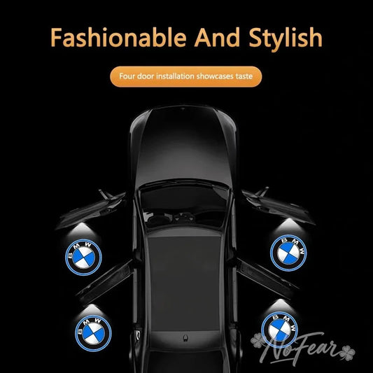 Car Wireless Door Welcome Light Projector Lamp Decor For BMW M 1 2 3 4 5 7 Series X1 X3 X4 X5 X6 X7 F10 F30 E46 E60 stickers